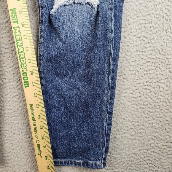 KanCan Jeans Womens 15/31 Plus Curvy High Rise Distressed Knee Mom Stretch Pants - Picture 3 of 11